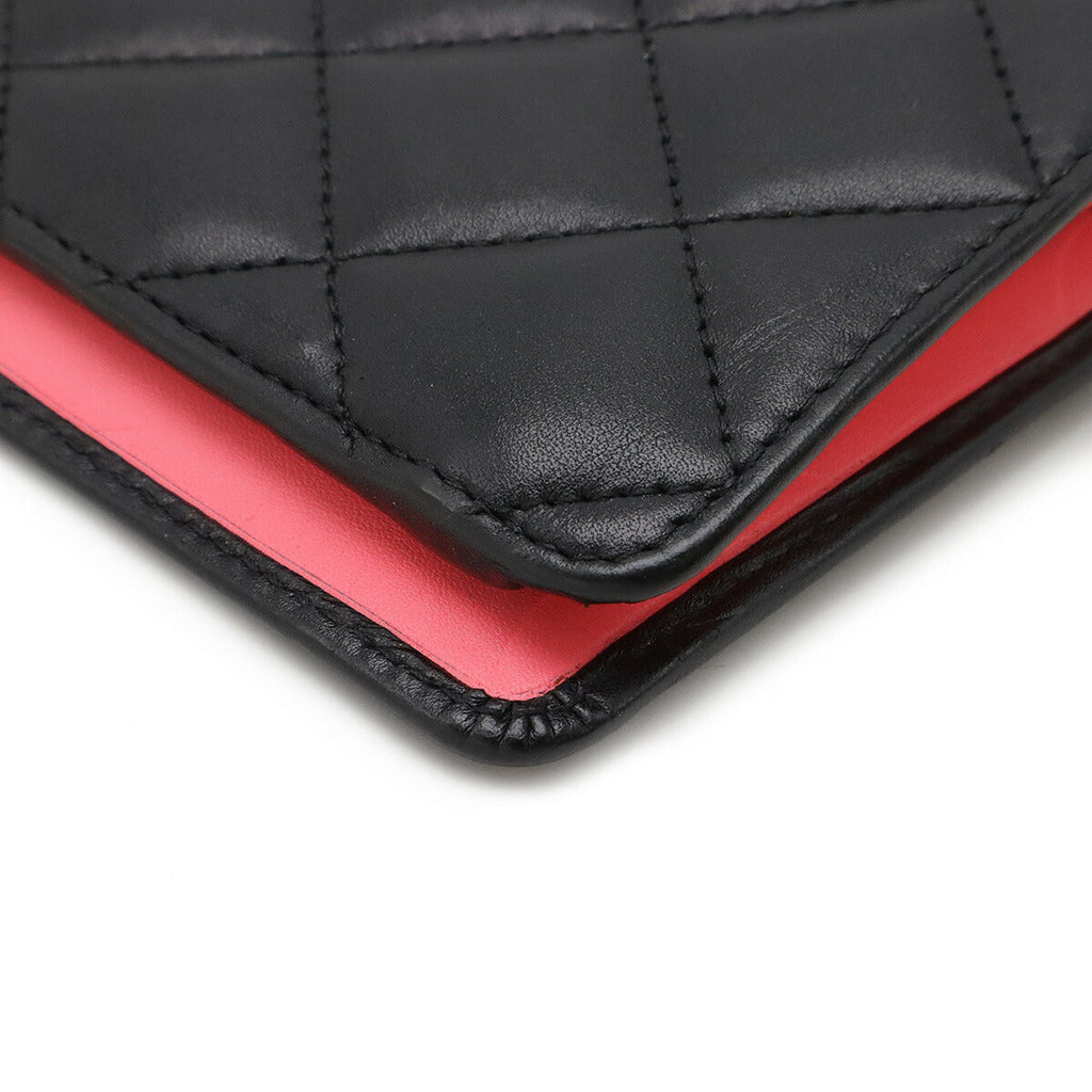 Chanel Cambon Line Soft Calfskin & Patent Long Wallet A26717