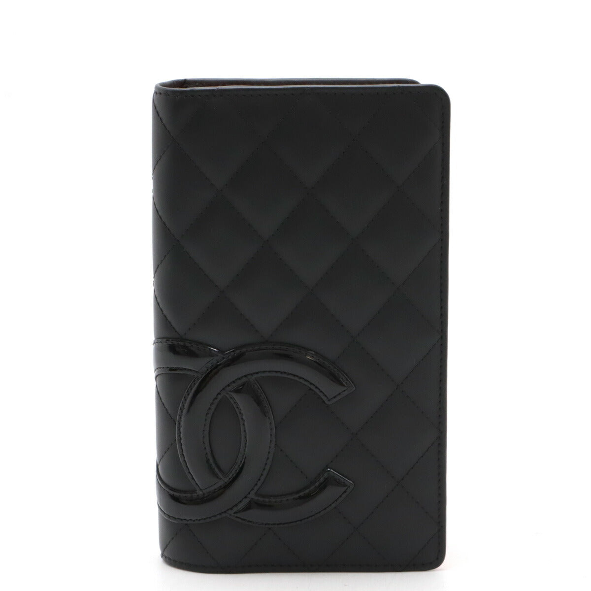 Chanel Soft Calf Cambon Line Coco Mark Long Wallet A26717