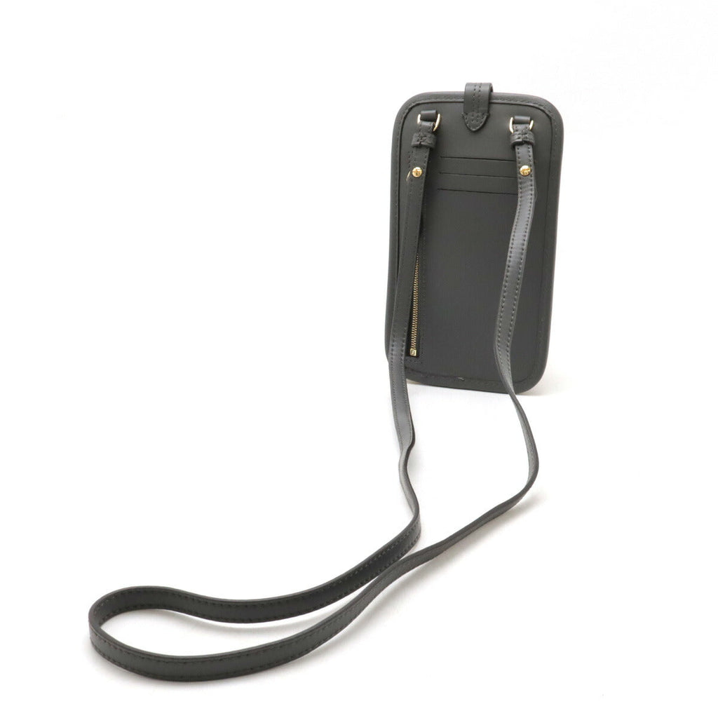 Fendi Zucca Viscose Leather Phone Pouch Shoulder Bag