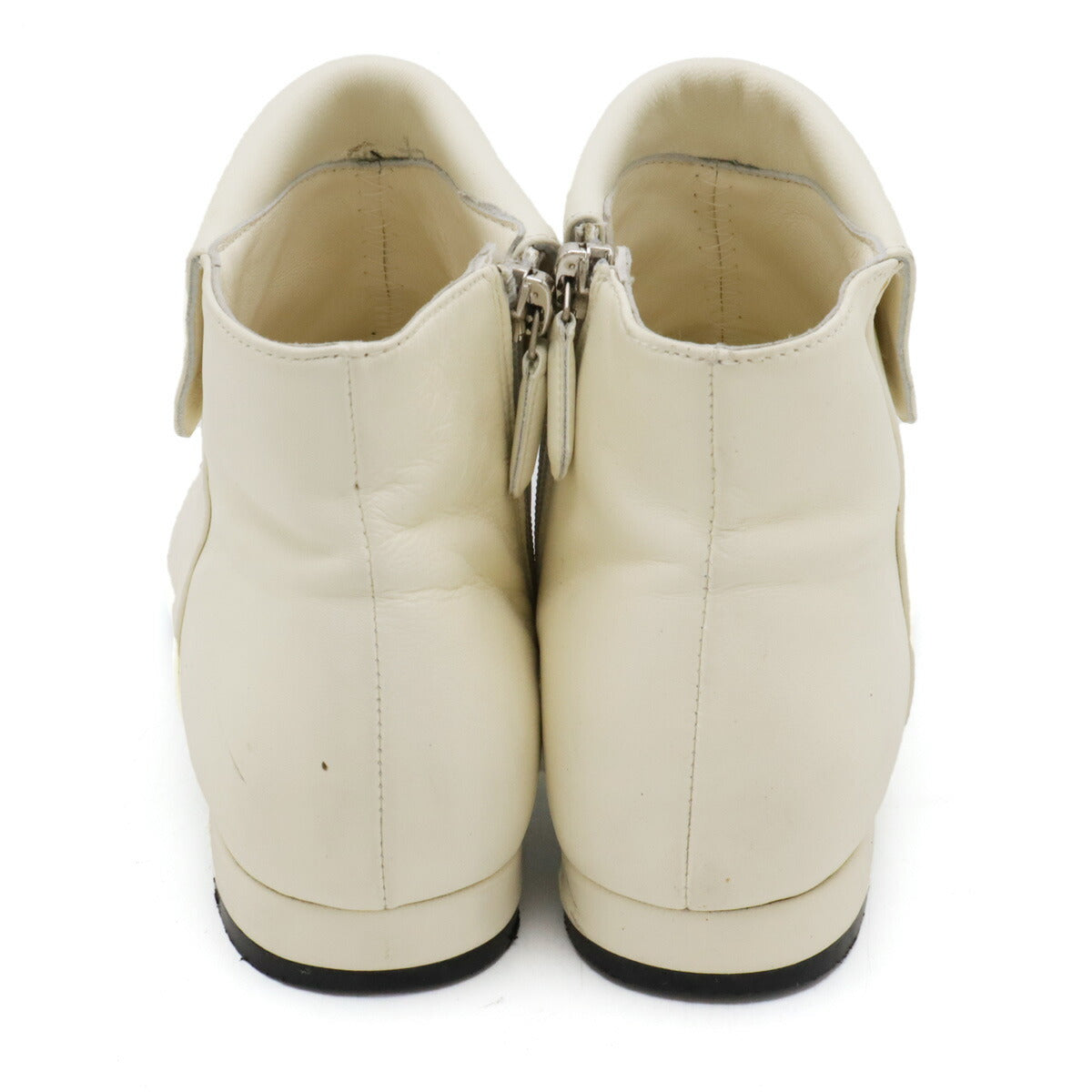 Chanel Fabric Leather Short Boots