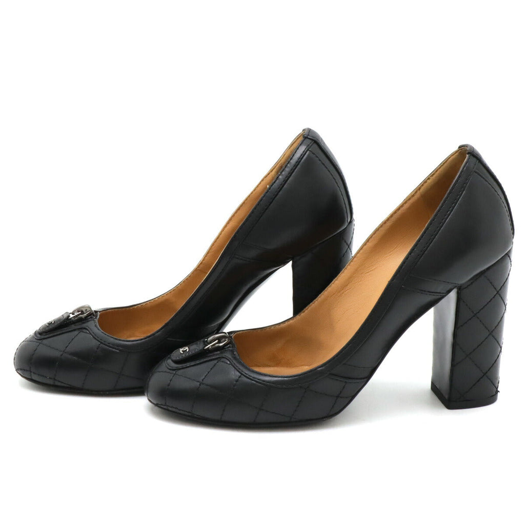 Chanel Matelasse Leather Pumps