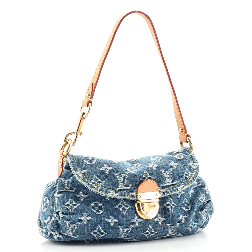 Pleaty Handbag Denim Mini