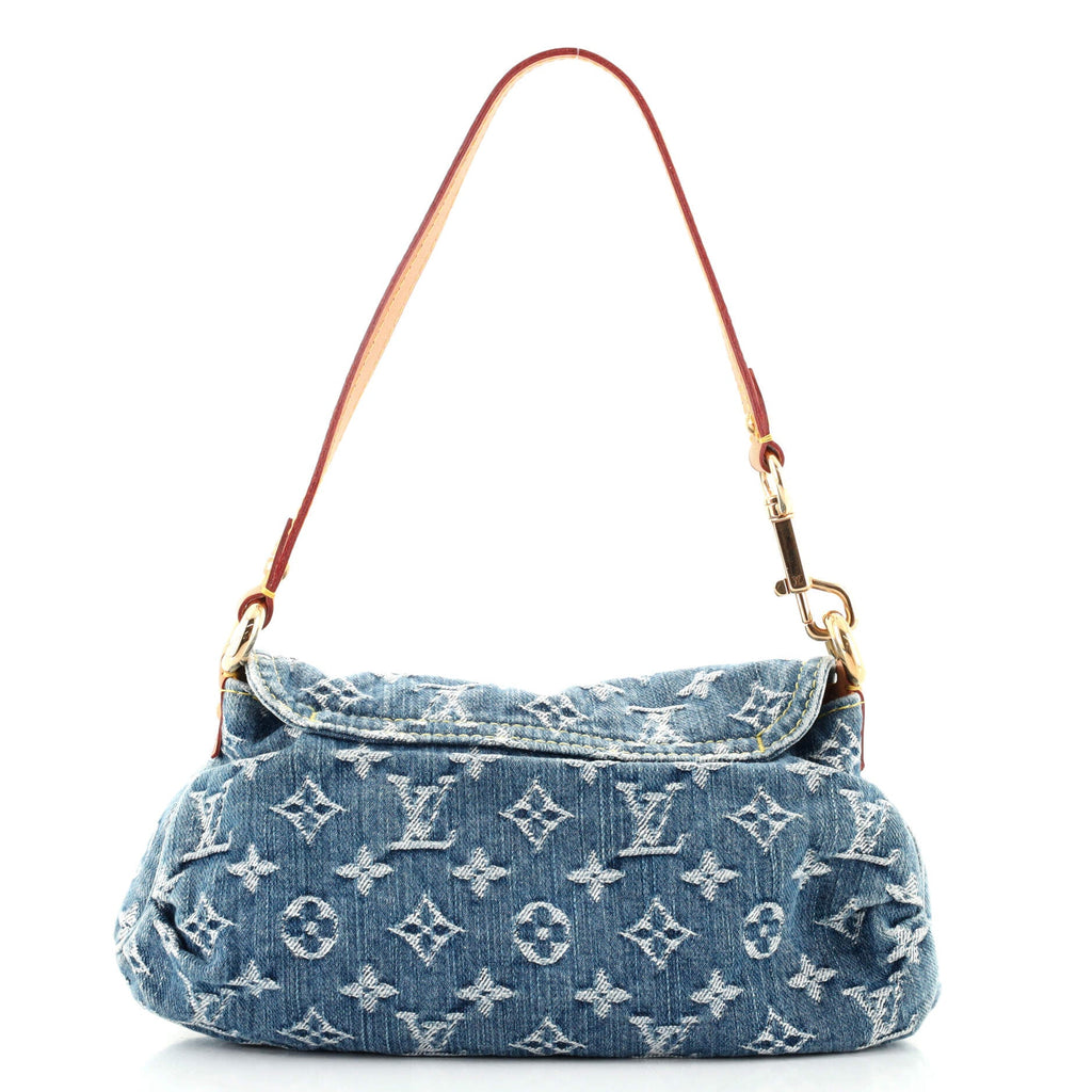 Pleaty Handbag Denim Mini