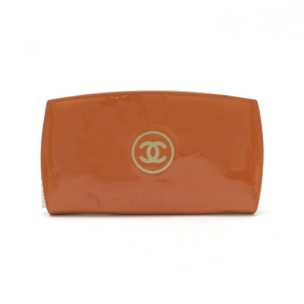 Chanel Patent Leather Coco Mark Long Wallet A47662
