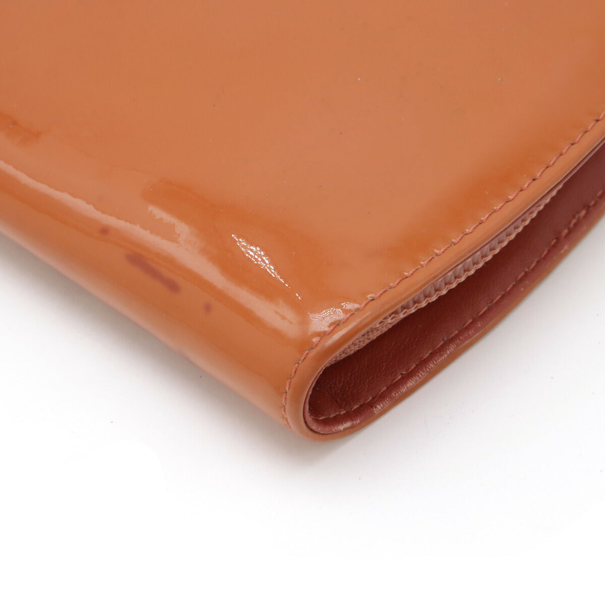 Chanel Patent Leather Coco Mark Long Wallet A47662