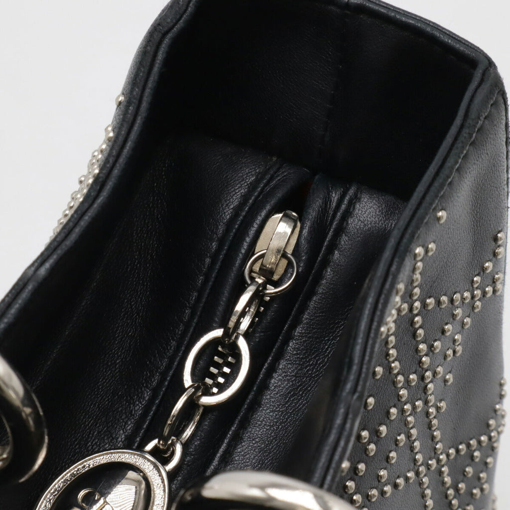 Christian Dior Leather Lady Dior 2way Bag