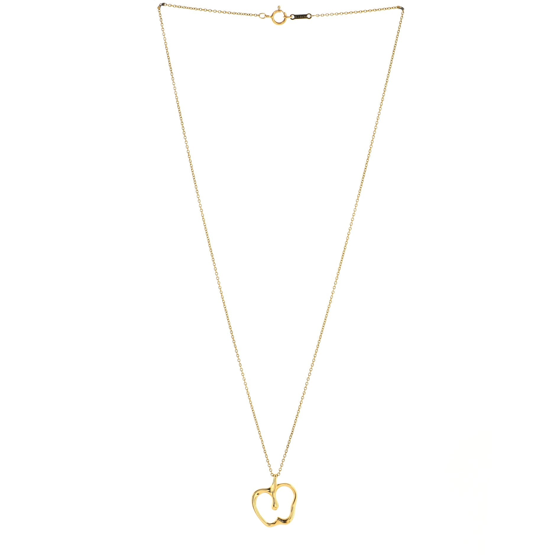 Elsa Peretti Apple Pendant Necklace 18K Yellow Gold
