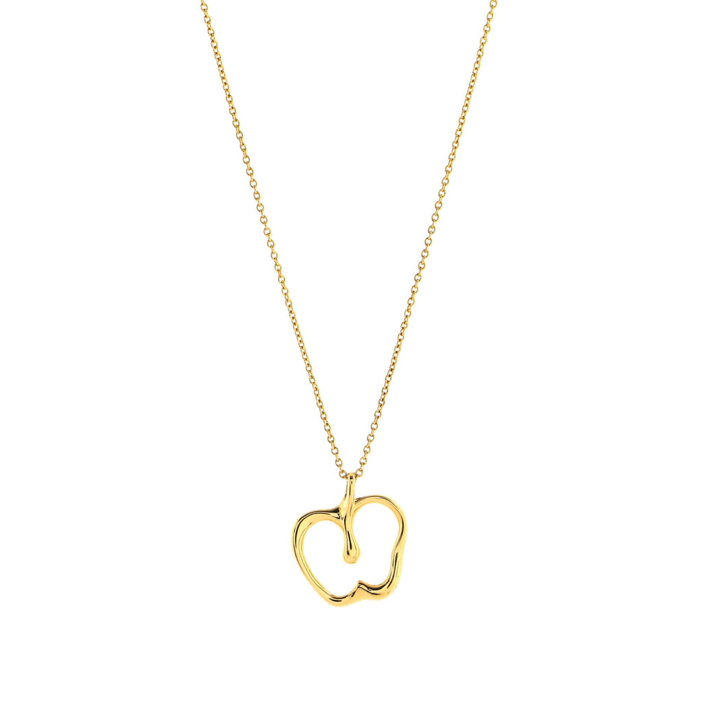Elsa Peretti Apple Pendant Necklace 18K Yellow Gold