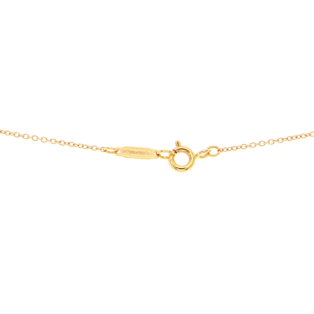 Heart Key Pendant Necklace 18K Yellow Gold