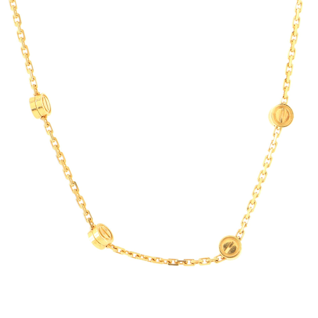 Love Station Necklace 18K Yellow Gold