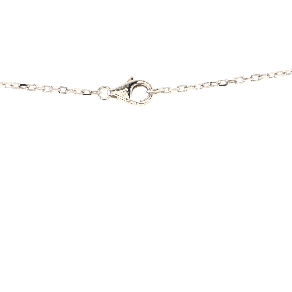 Love Interlocking Pave Necklace 18K White Gold and Diamonds