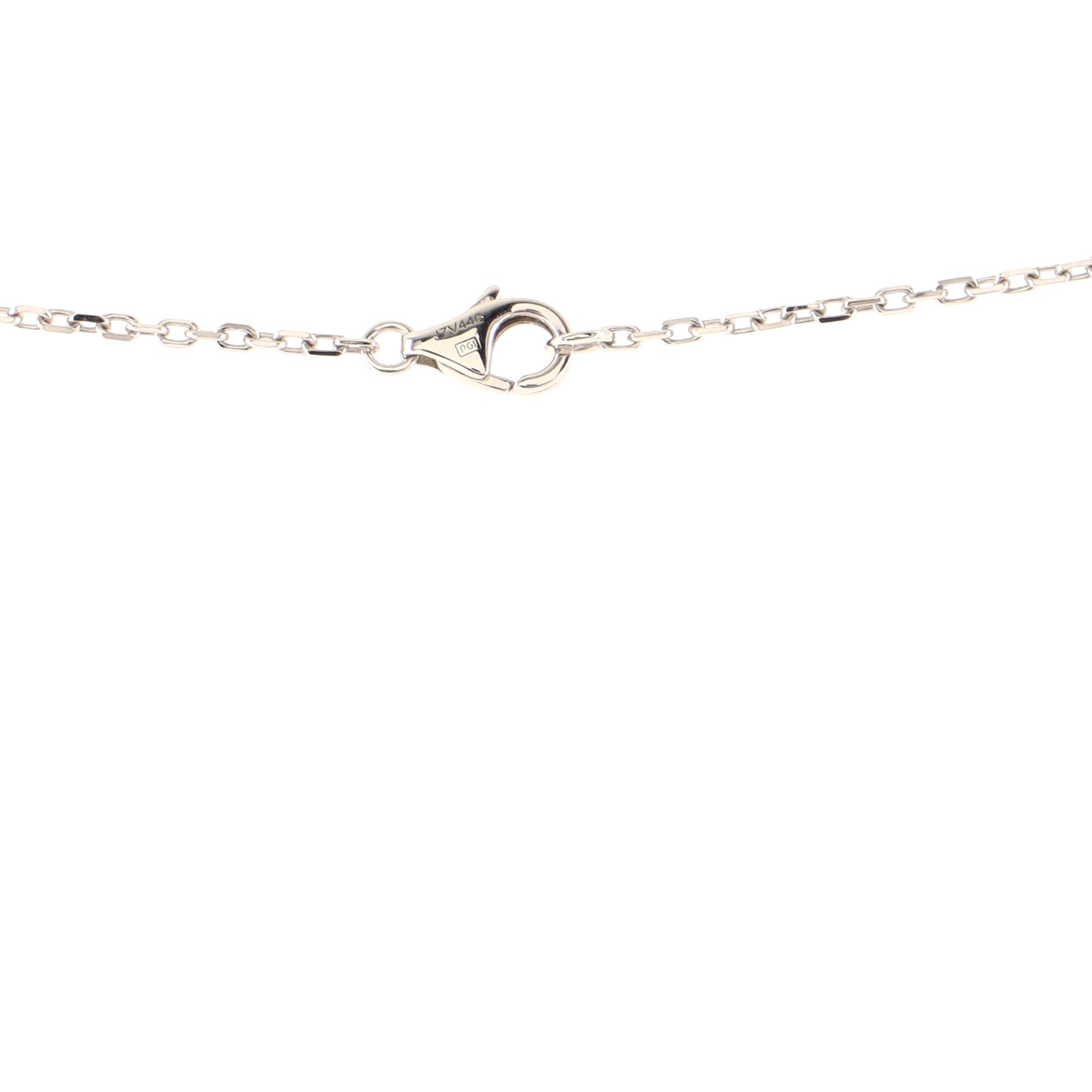 Love Interlocking Pave Necklace 18K White Gold and Diamonds