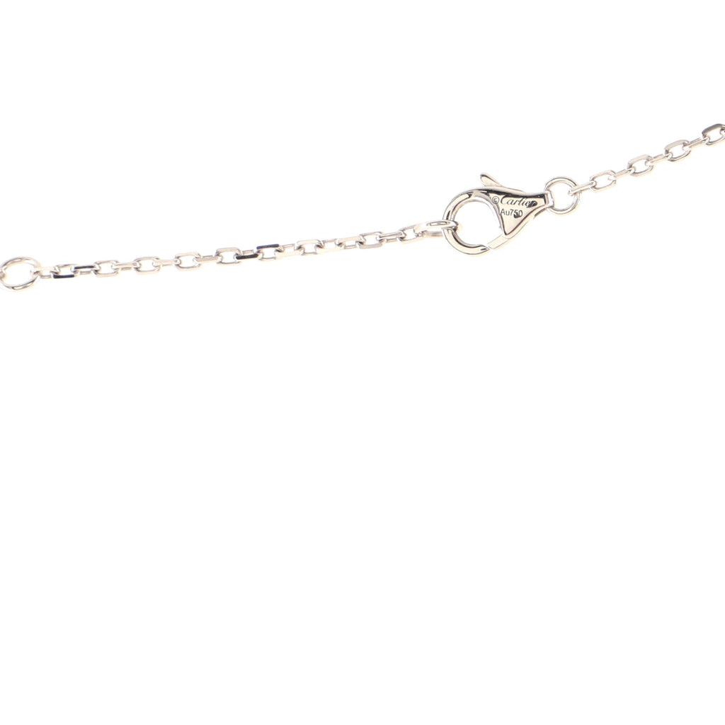 Love Interlocking Pave Necklace 18K White Gold and Diamonds