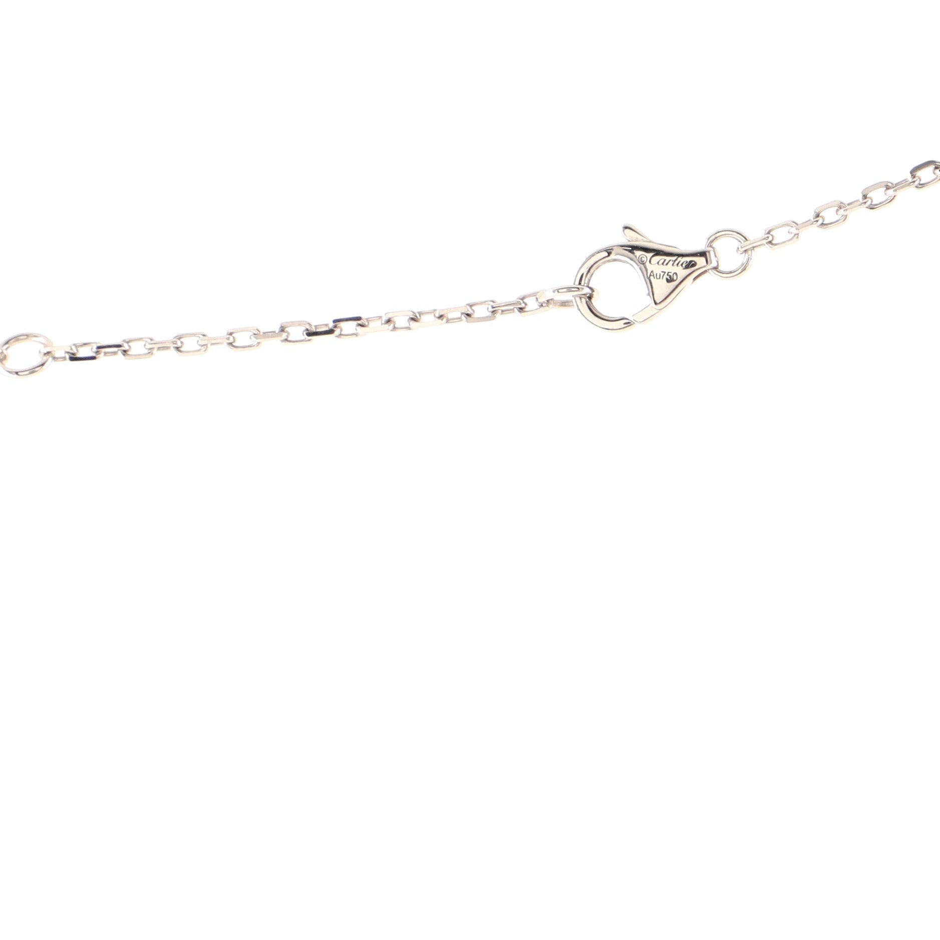 Love Interlocking Pave Necklace 18K White Gold and Diamonds
