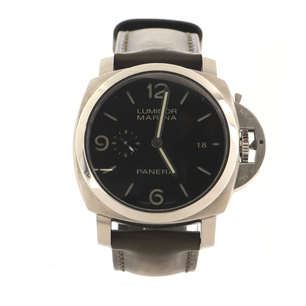 Luminor Marina 1950 3 Days Automatic Watch Stainless Steel and Leather 44