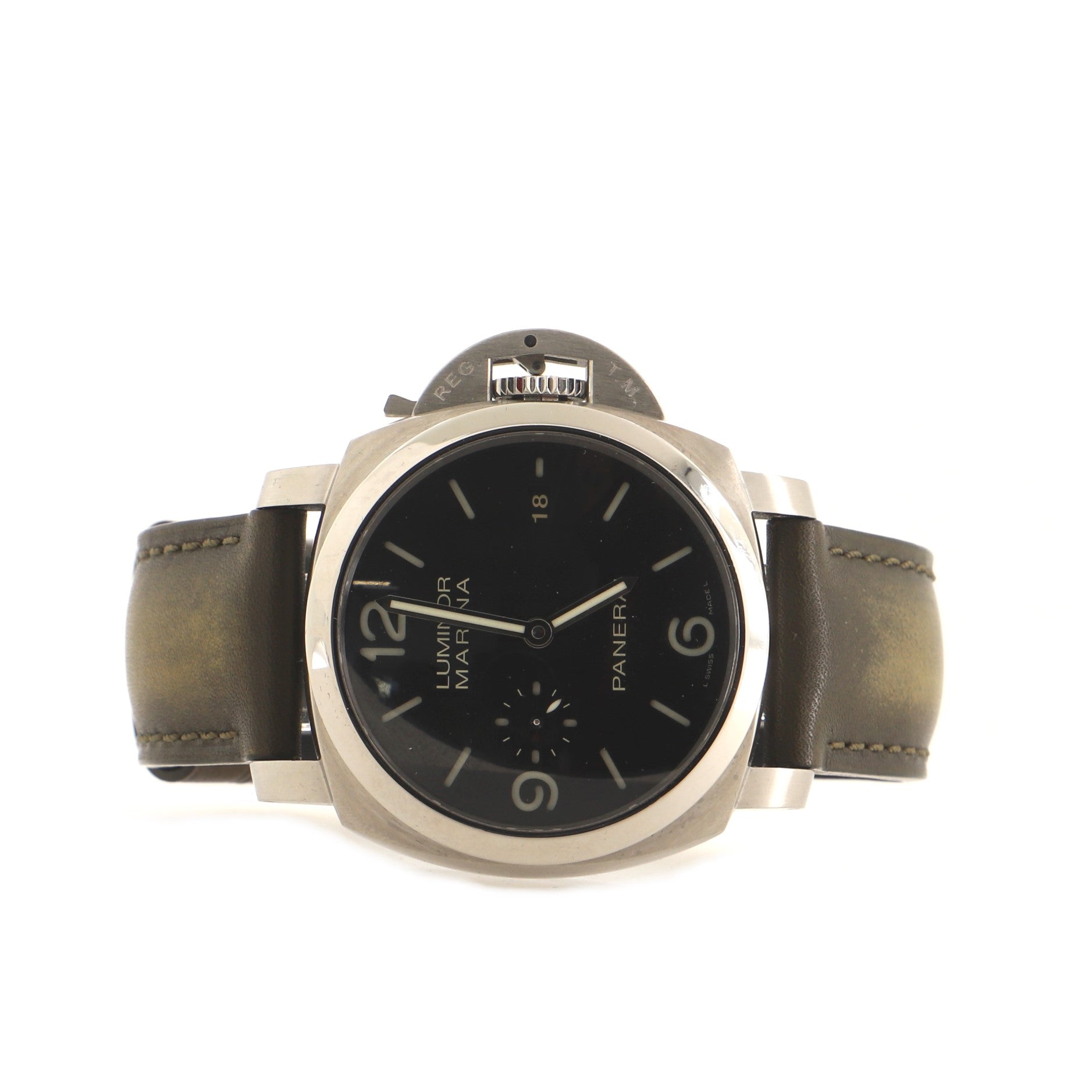 Luminor Marina 1950 3 Days Automatic Watch Stainless Steel and Leather 44