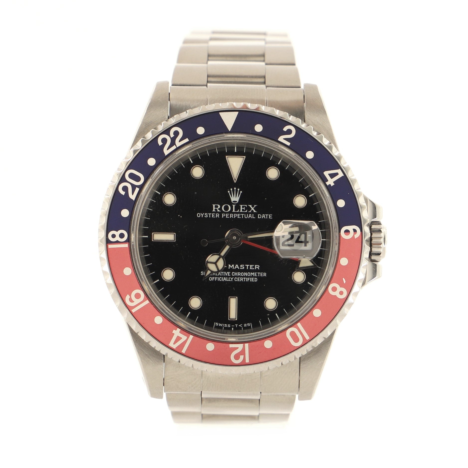 Oyster Perpetual Date GMT-Master Pepsi Automatic Watch Stainless Steel 40