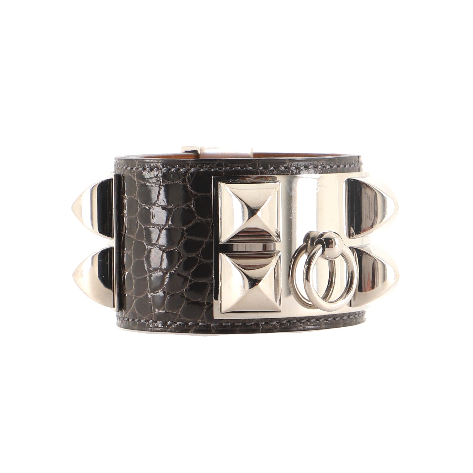 Collier de Chien Bracelet Shiny Alligator
