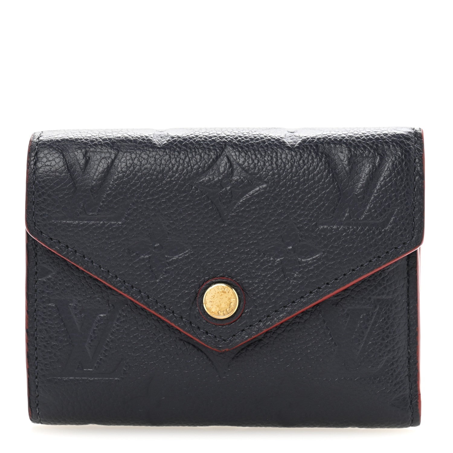 Empreinte Victorine Wallet Marine Rouge