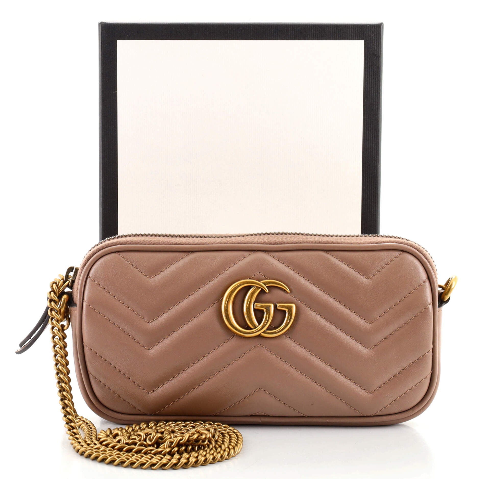 GG Marmont Chain Crossbody Bag Matelasse Leather Mini
