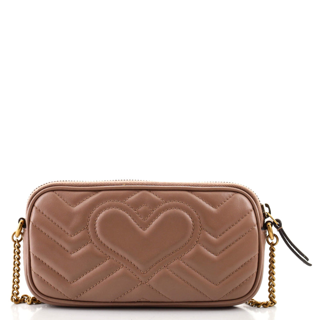 GG Marmont Chain Crossbody Bag Matelasse Leather Mini