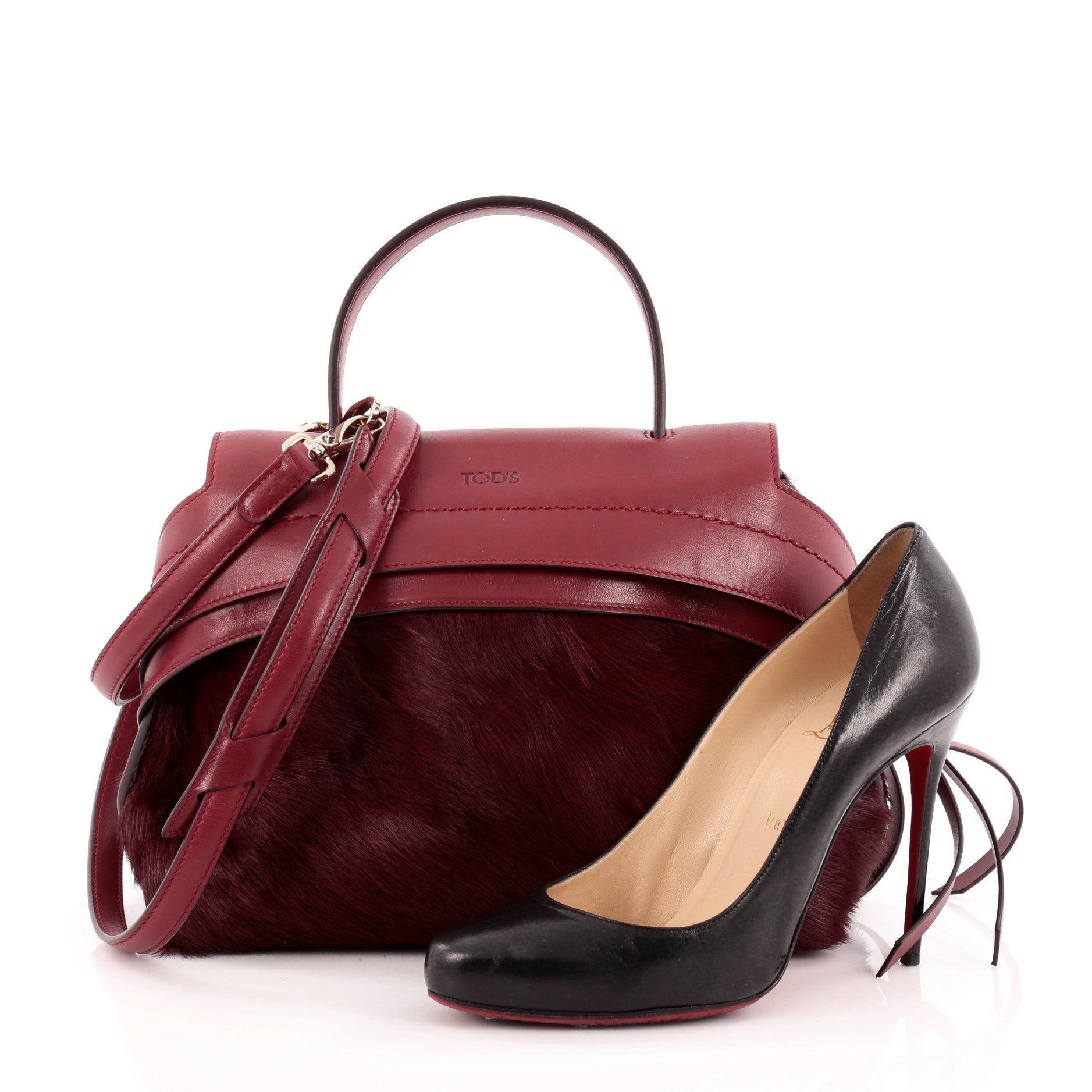 Convertible Wave Bag Pony Hair Mini
