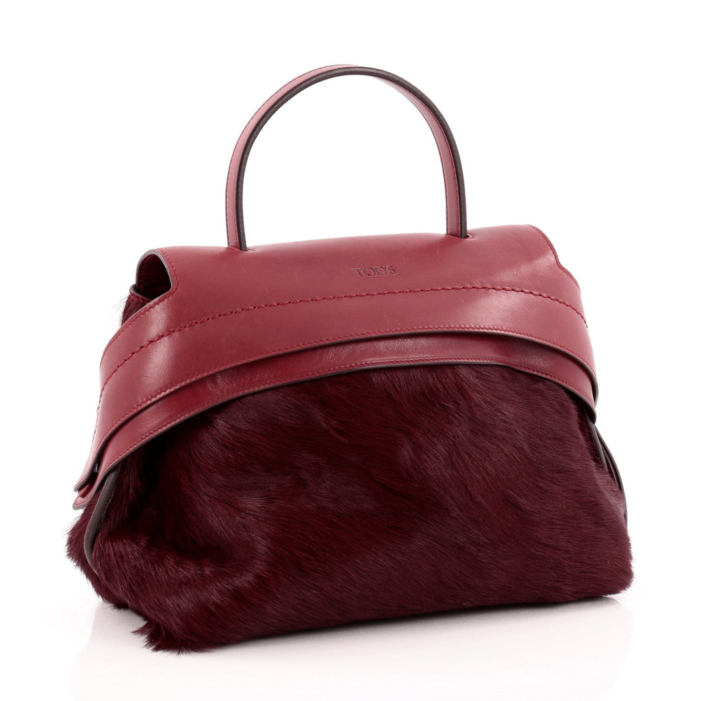 Convertible Wave Bag Pony Hair Mini