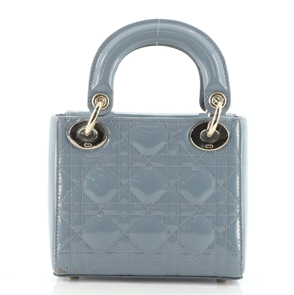 Lady Dior Bag Cannage Quilt Patent Mini