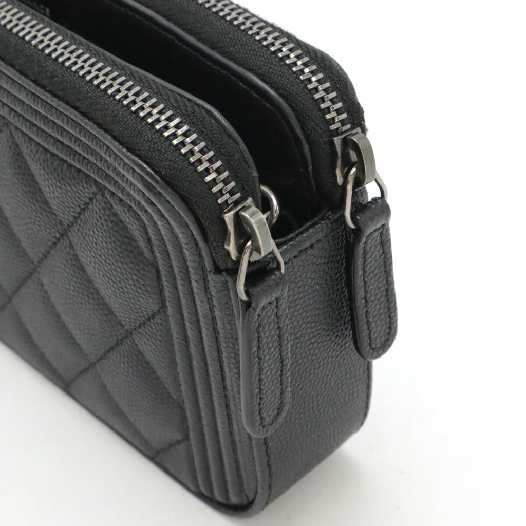 Chanel Caviar Skin Boy Chanel Chain Wallet 2way Bag A84069