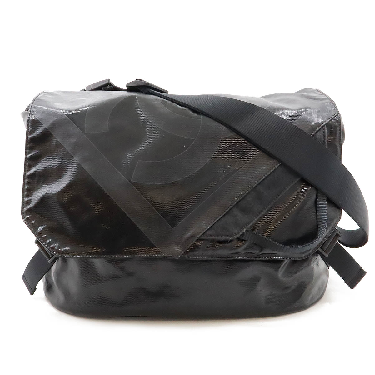 Chanel Coated Canvas Sports Line Coco Mark Shoulder Bag A35976