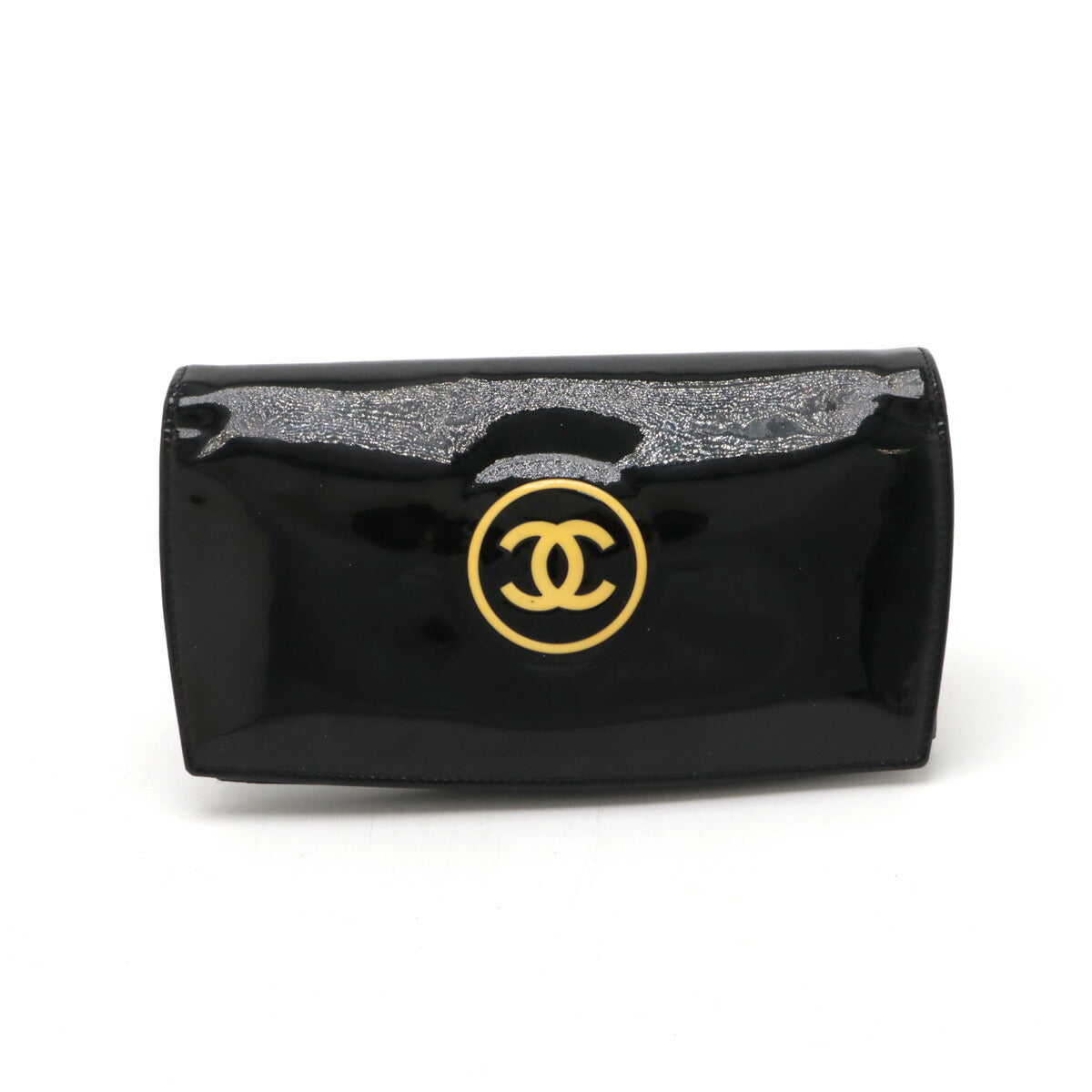 Chanel Patent Leather Makeup Long Wallet A47711