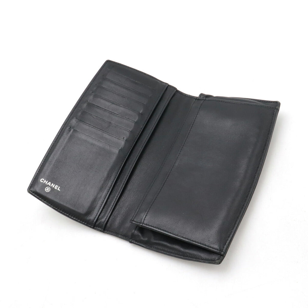 Chanel Patent Leather Makeup Long Wallet A47711