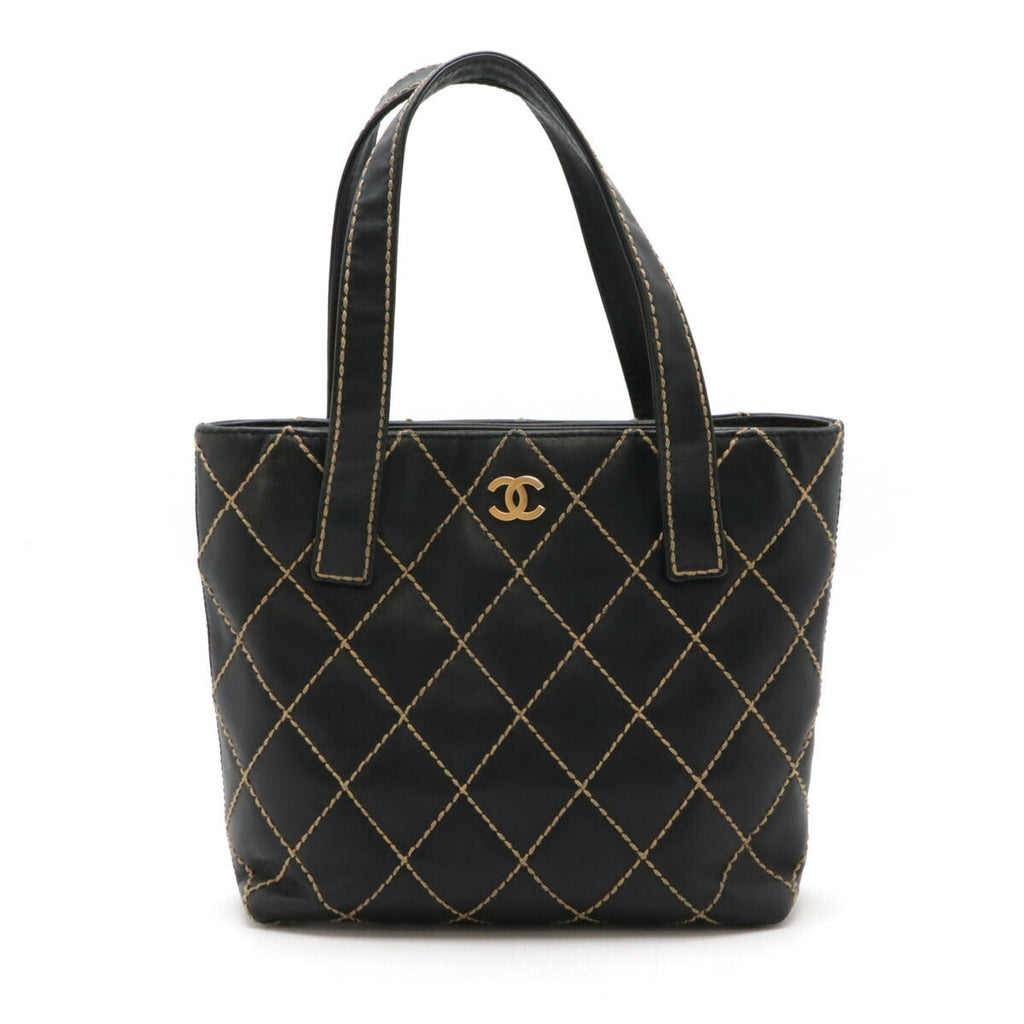 Chanel Wild Stitch Calfskin Tote Bag