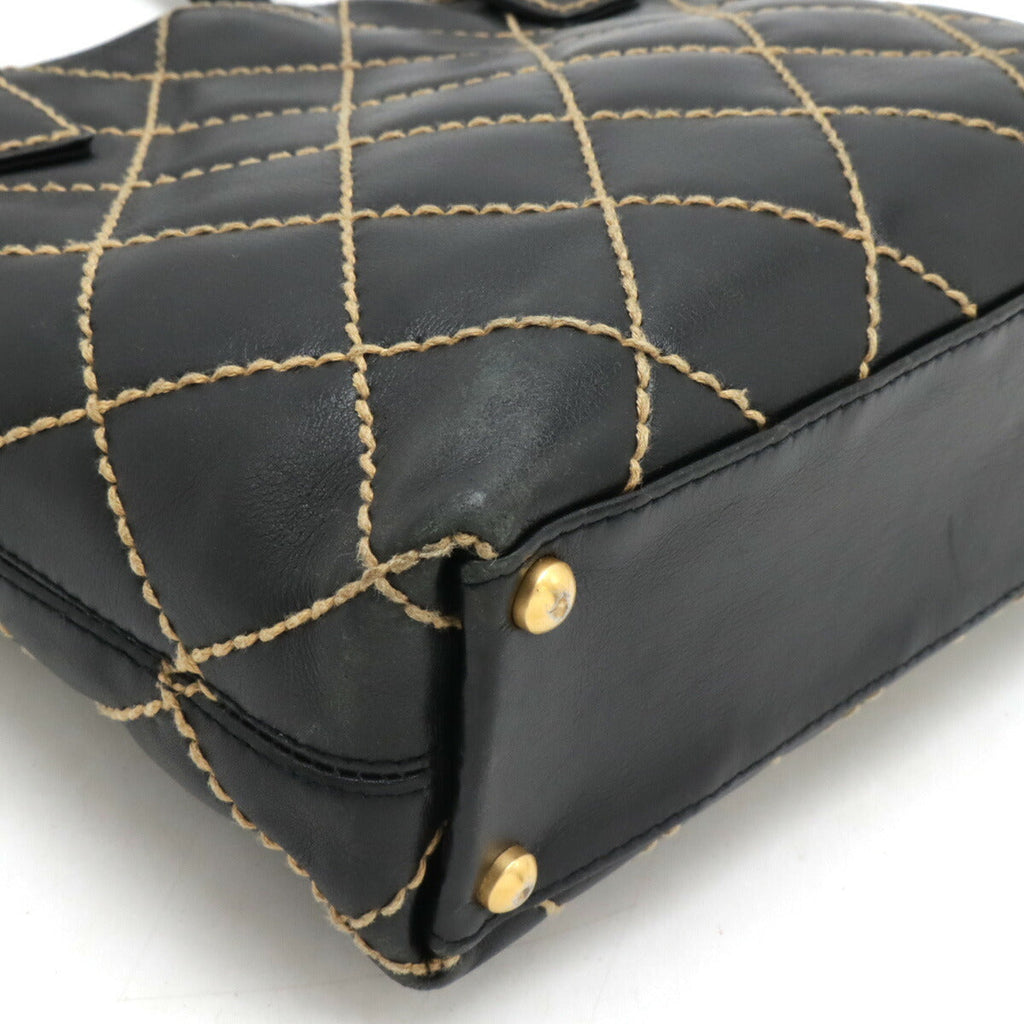 Chanel Wild Stitch Calfskin Tote Bag