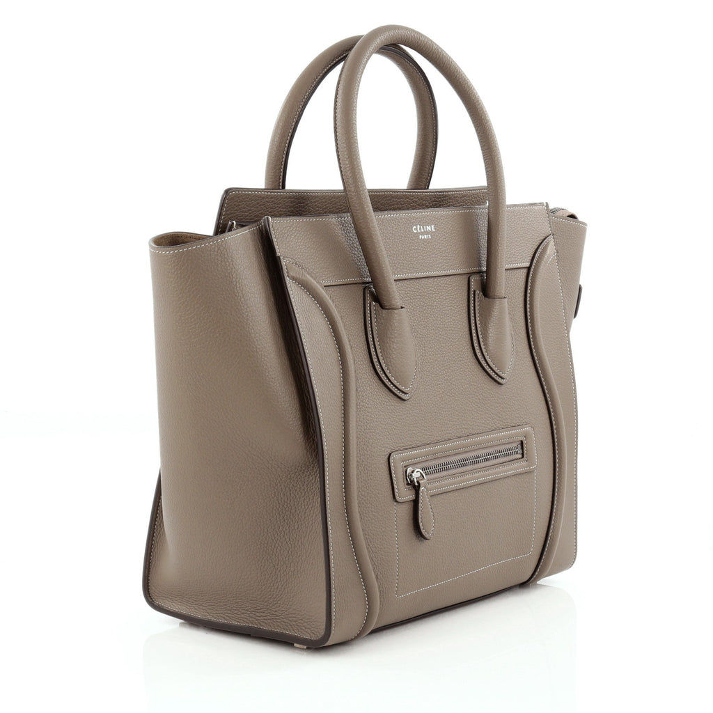 Luggage Handbag Grainy Leather Mini