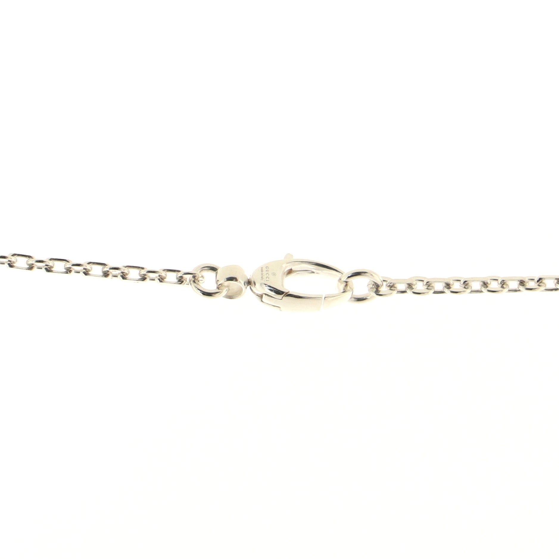 Bamboo Drop Pendant Necklace Sterling Silver