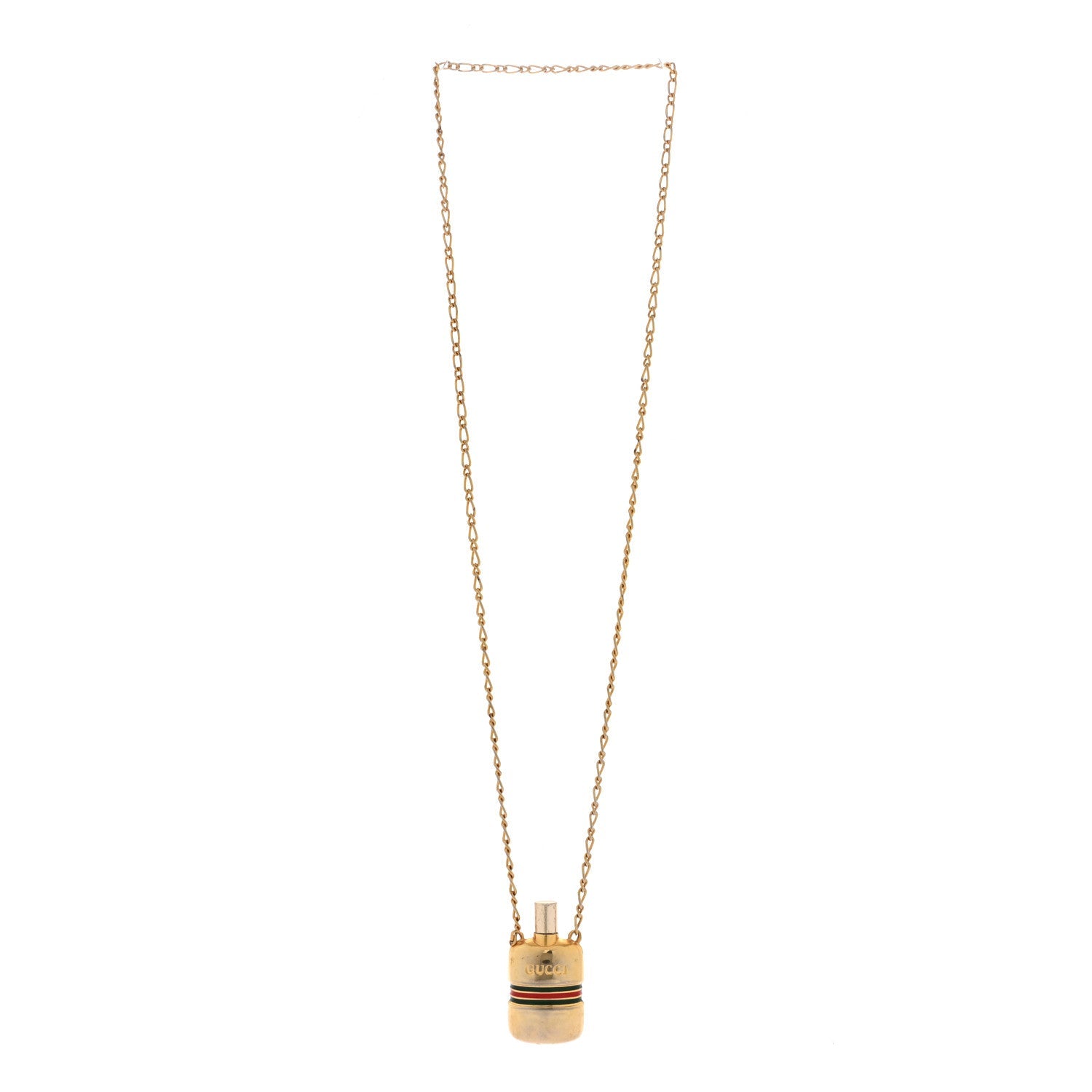 Metal Enamel Bottle Pendant Necklace