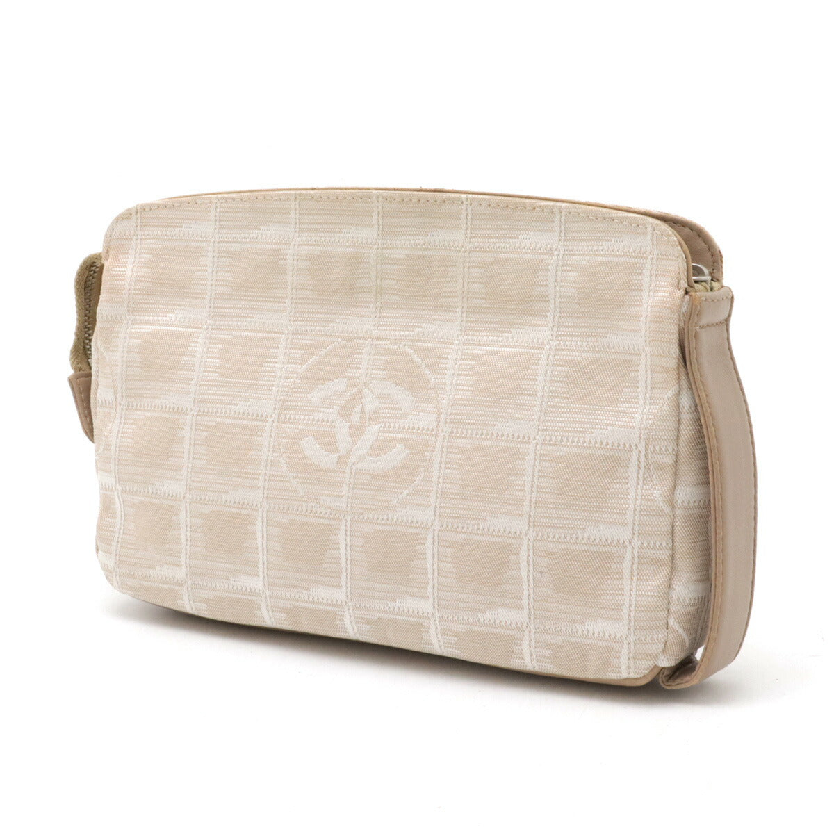 Chanel New Travel Line Nylon Jacquard Pouch