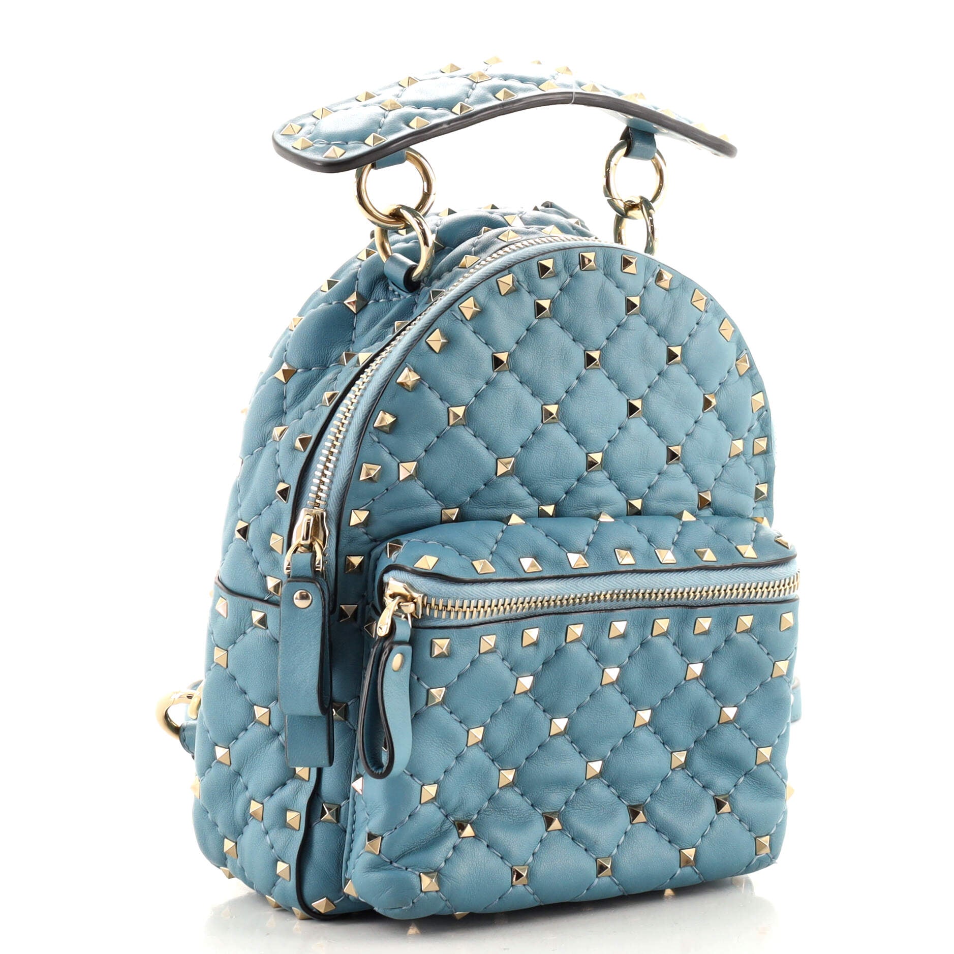 Rockstud Spike Backpack Quilted Leather Mini