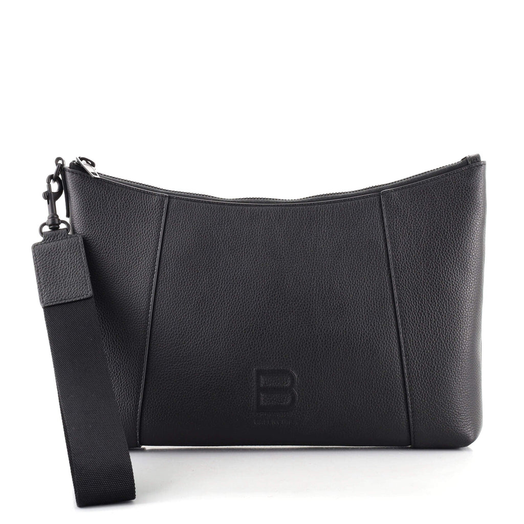 Hourglass Wristlet Clutch Leather