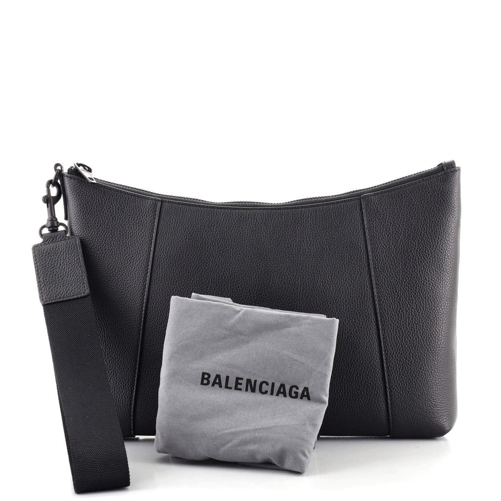 Hourglass Wristlet Clutch Leather