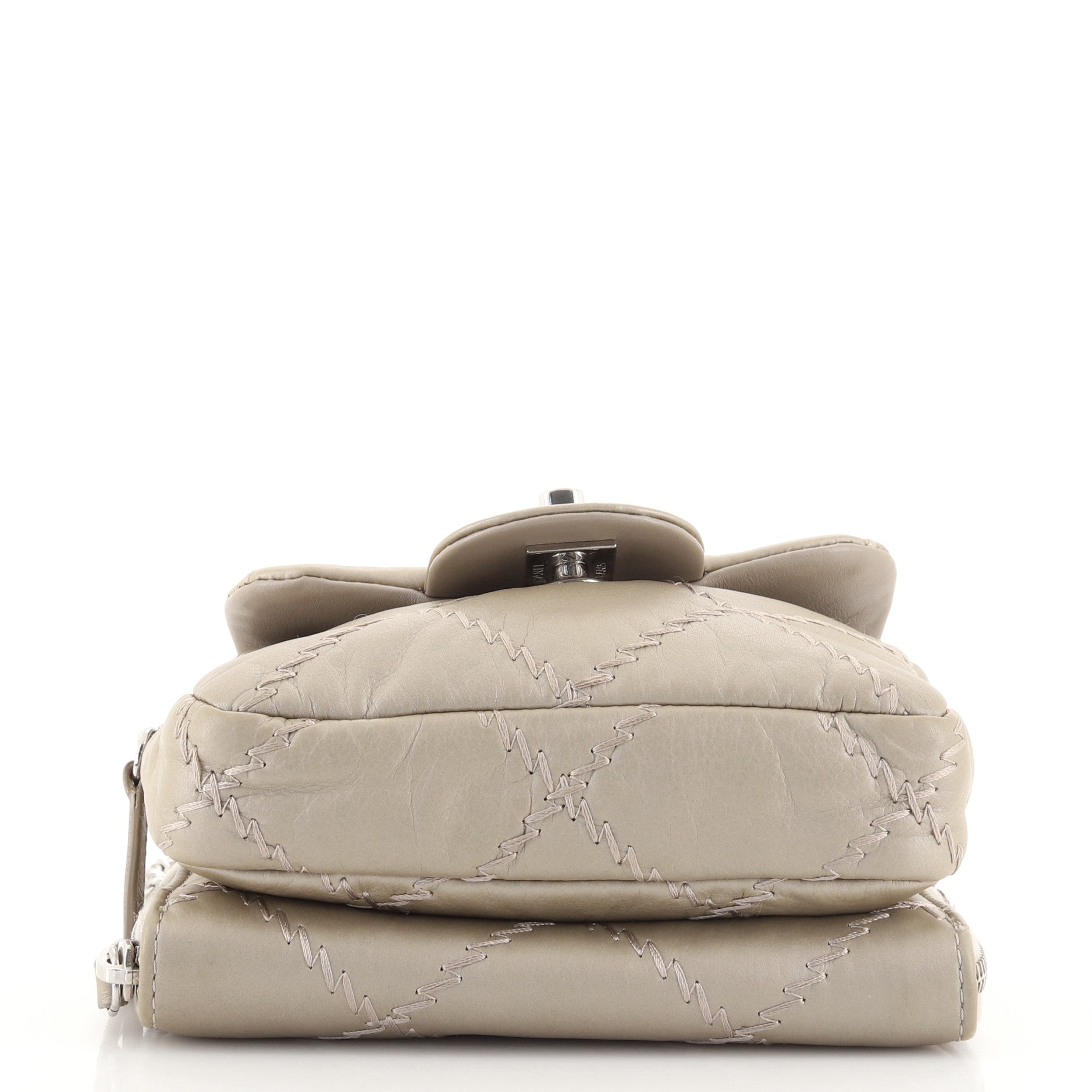 Ultimate Stitch Wallet on Chain Flap Quilted Lambskin Mini
