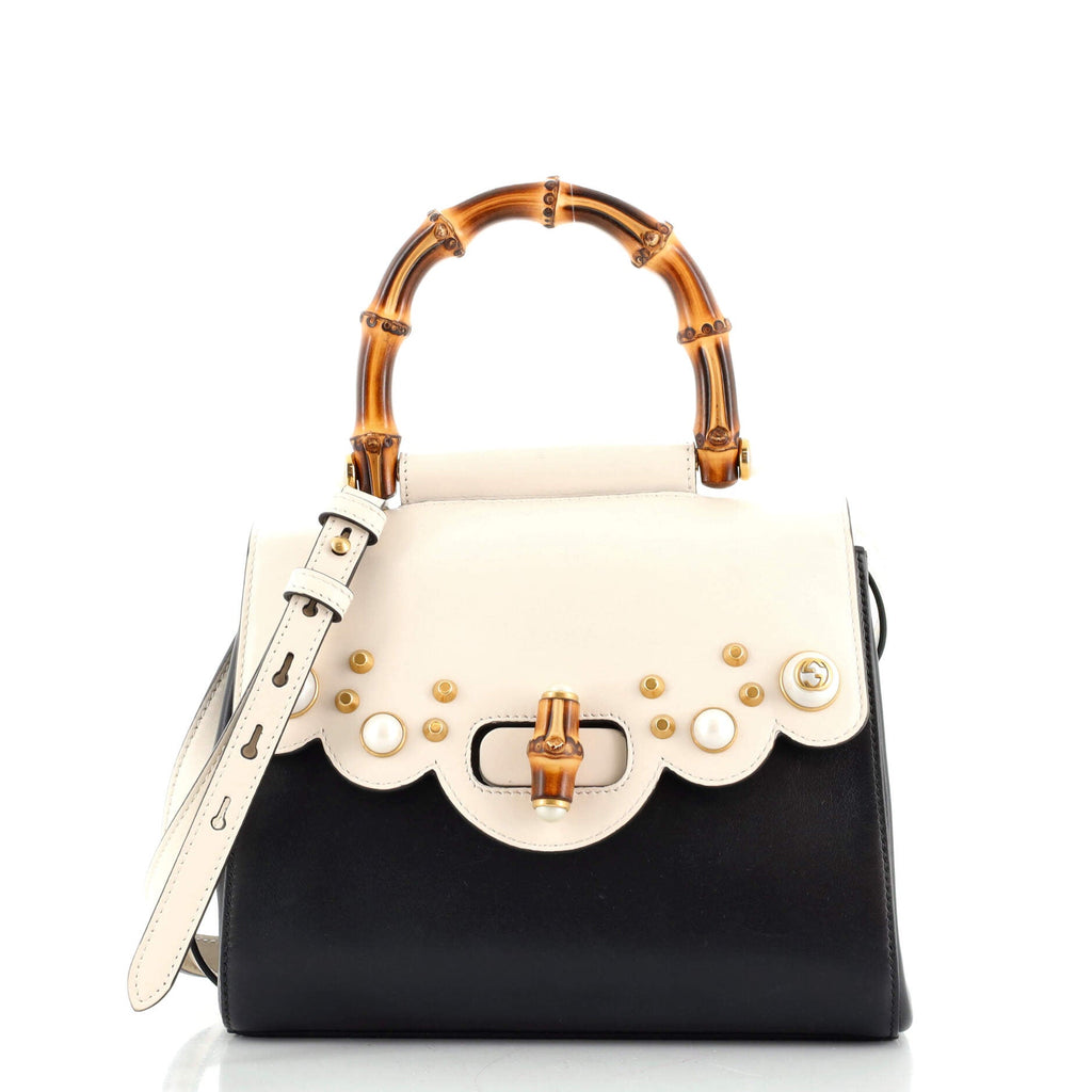 Pearly Peony Satchel Leather Mini