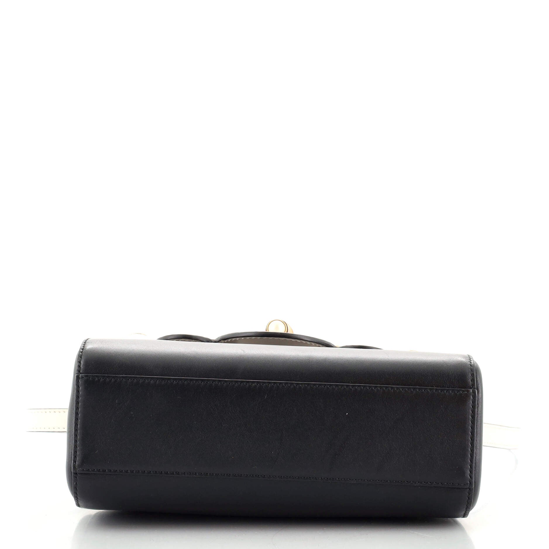 Pearly Peony Satchel Leather Mini