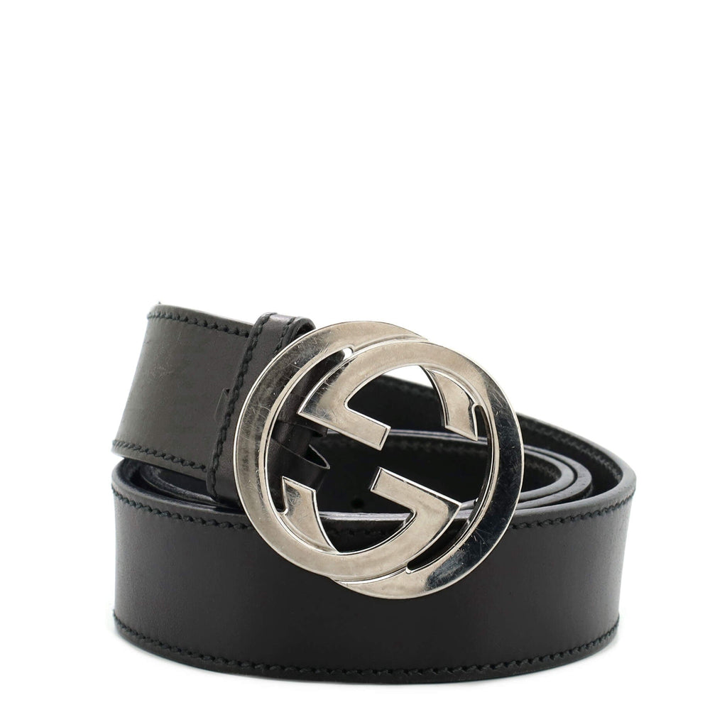 Interlocking G Belt Leather Wide 95