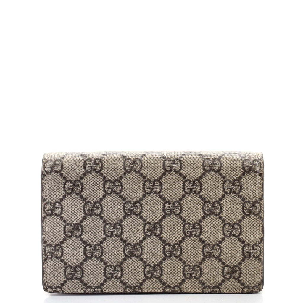 Cherries Wallet on Chain GG Coated Canvas Mini