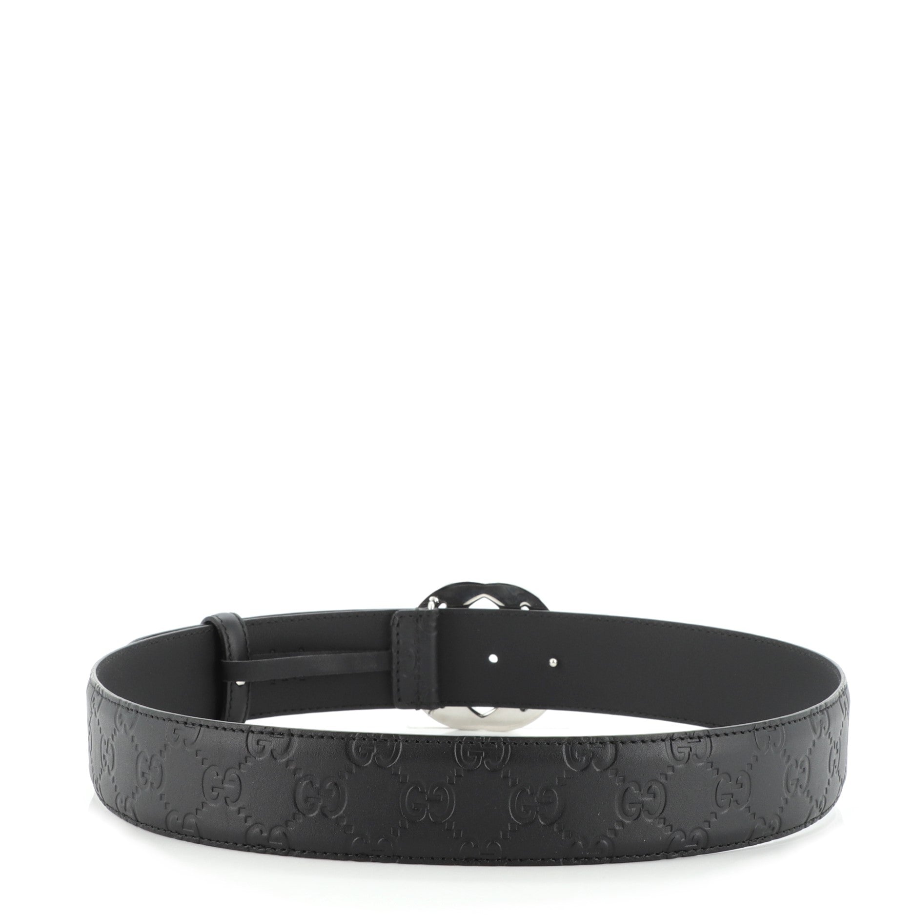 Interlocking G Belt Guccissima Leather Wide 85