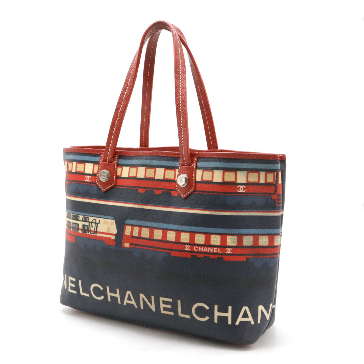 Chanel PVC Leather Central Station 2way Tote Bag
