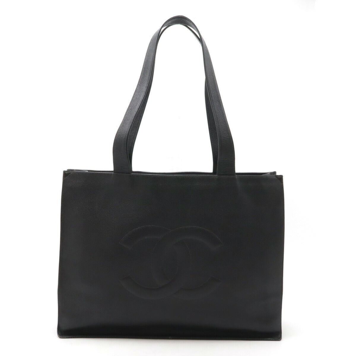 Chanel Coco Mark Caviar Leather 2way Tote Bag