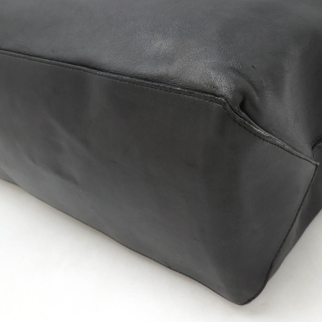 Chanel Essential Logo Leather Tote Bag